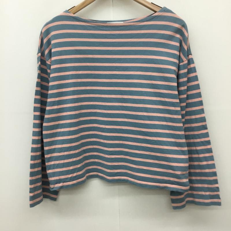 フリークスストア FREAK S STORE カットソー 長袖 221-3247 FREE ボーダー柄 青 / ブルー / X 桃 / ピンク /  レディース USED 古着 中古 10143644