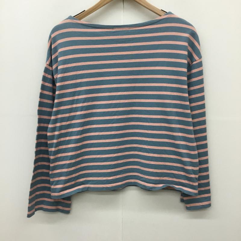 フリークスストア FREAK S STORE カットソー 長袖 221-3247 FREE ボーダー柄 青 / ブルー / X 桃 / ピンク /  レディース USED 古着 中古 10143644