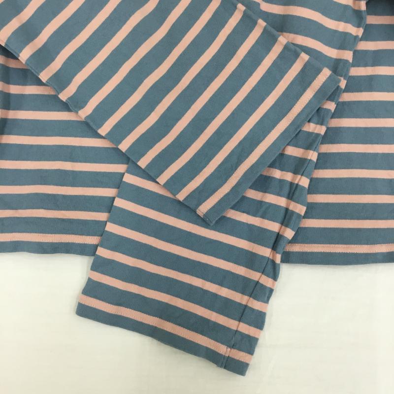 フリークスストア FREAK S STORE カットソー 長袖 221-3247 FREE ボーダー柄 青 / ブルー / X 桃 / ピンク /  レディース USED 古着 中古 10143644