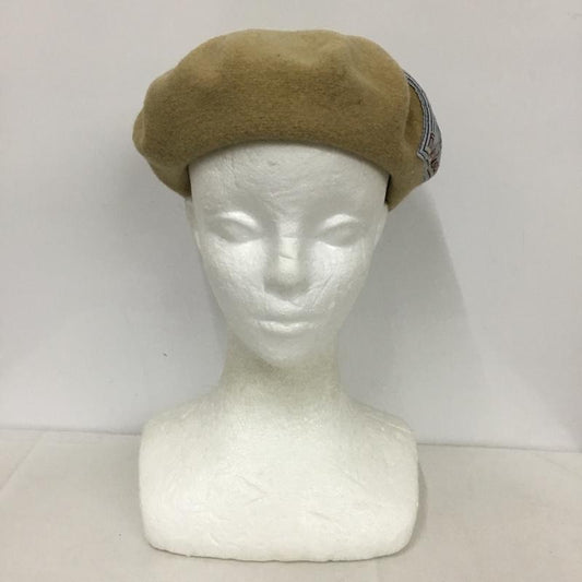 ローレール LAULHERE 帽子 ベレー帽 ERIDAN ヴィンテージパッチ  ベージュ / ベージュ /  メンズ USED 古着 中古 10143660