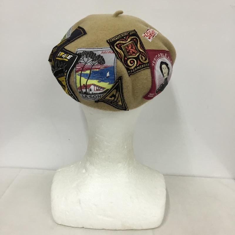 ローレール LAULHERE 帽子 ベレー帽 ERIDAN ヴィンテージパッチ  ベージュ / ベージュ /  メンズ USED 古着 中古 10143660