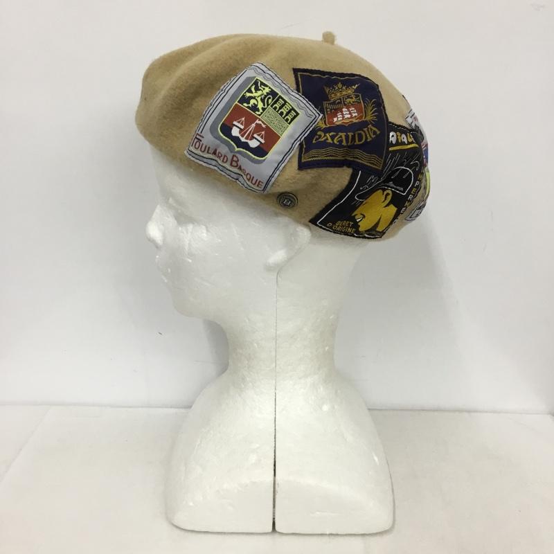 ローレール LAULHERE 帽子 ベレー帽 ERIDAN ヴィンテージパッチ  ベージュ / ベージュ /  メンズ USED 古着 中古 10143660