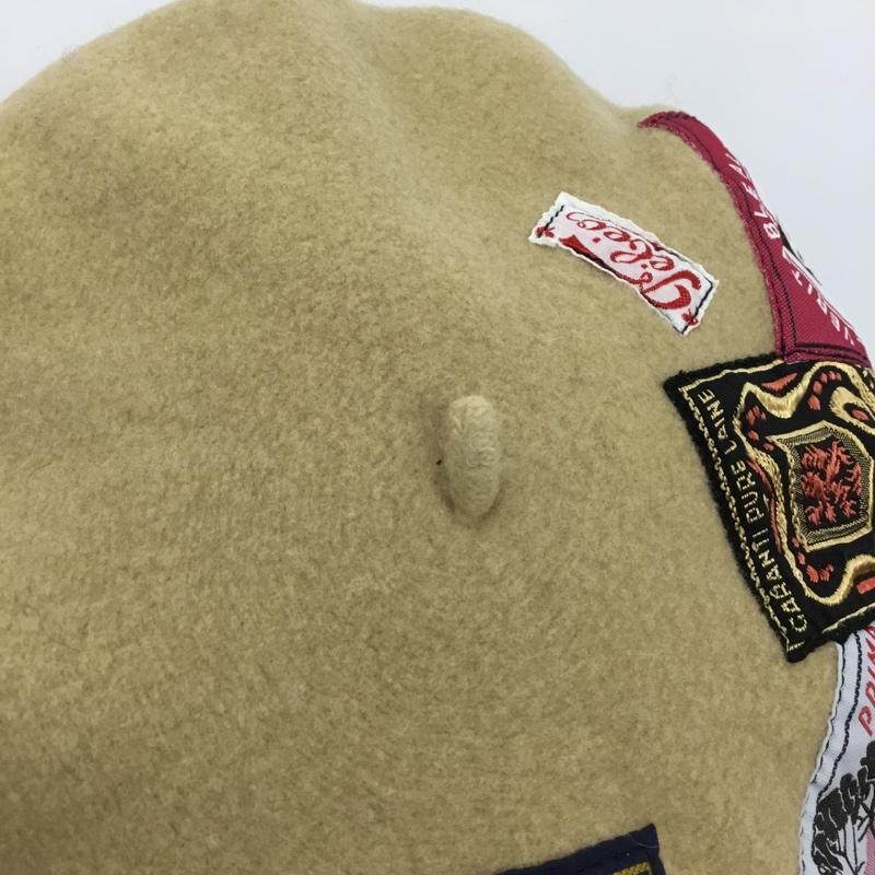 ローレール LAULHERE 帽子 ベレー帽 ERIDAN ヴィンテージパッチ  ベージュ / ベージュ /  メンズ USED 古着 中古 10143660