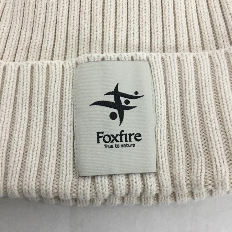 フォックスファイヤー FOXFIRE 帽子 ニット帽 5522031 コットン ロゴ、文字 アイボリー / アイボリー /  メンズ USED 古着 中古 10143661