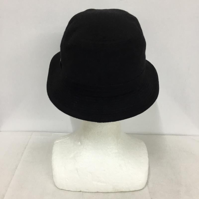 ボルサリーノ Borsalino 帽子 ハット BX372-09A07 アンゴラ バケットハット ワンポイント 黒 / ブラック /  メンズ USED 古着 中古 10143666