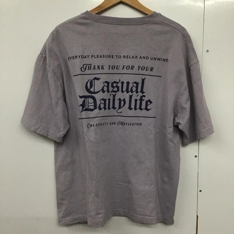 ベイフロー BAYFLOW Tシャツ 半袖 S ロゴ、文字 紫 / パープル /  メンズ USED 古着 中古 10143675
