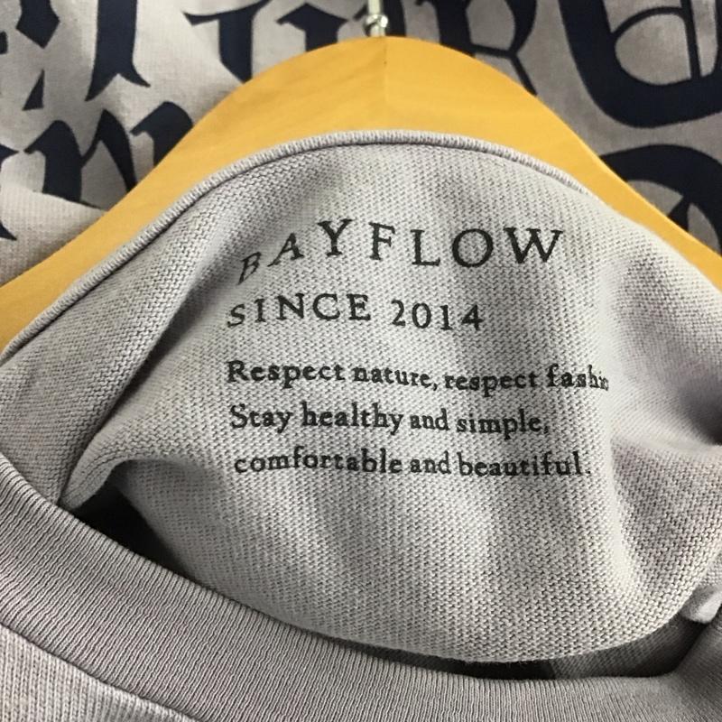 ベイフロー BAYFLOW Tシャツ 半袖 S ロゴ、文字 紫 / パープル /  メンズ USED 古着 中古 10143675