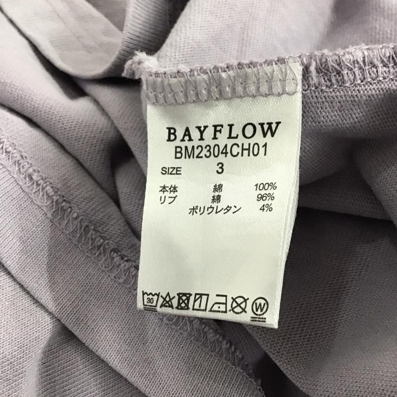 ベイフロー BAYFLOW Tシャツ 半袖 S ロゴ、文字 紫 / パープル /  メンズ USED 古着 中古 10143675