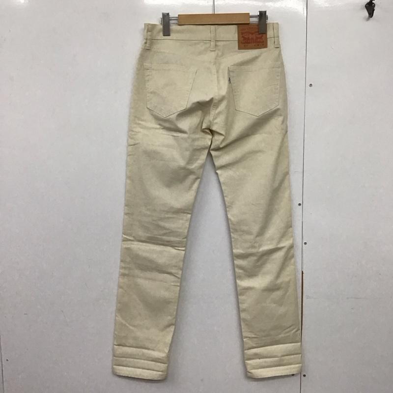リーバイストラウスアンドコー Levi Strauss & co. パンツ デニム、ジーンズ スリムパンツ ストレッチパンツ カジュアルパンツ 29インチ 無地 アイボリー / アイボリー /  メンズ USED 古着 中古 10143681