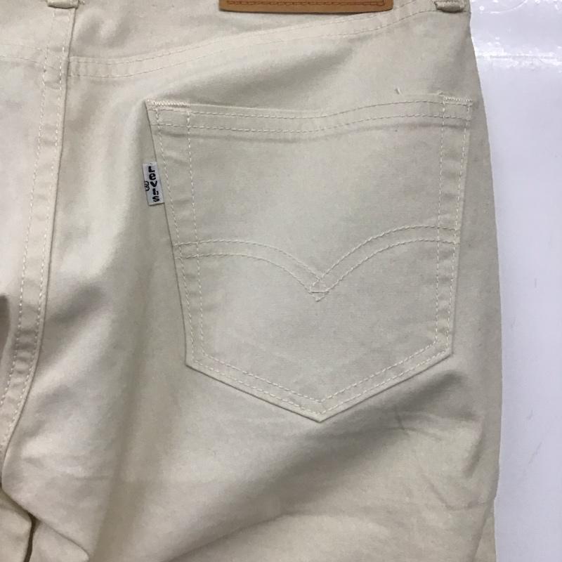 リーバイストラウスアンドコー Levi Strauss & co. パンツ デニム、ジーンズ スリムパンツ ストレッチパンツ カジュアルパンツ 29インチ 無地 アイボリー / アイボリー /  メンズ USED 古着 中古 10143681