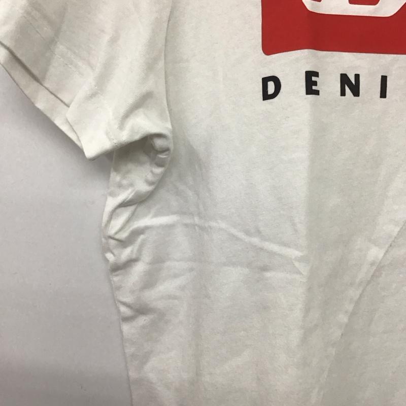 ディーゼル DIESEL Tシャツ 半袖 半袖カットソー プリントTシャツ クルーネックカットソー XL ロゴ、文字 白 / ホワイト /  メンズ USED 古着 中古 10143684