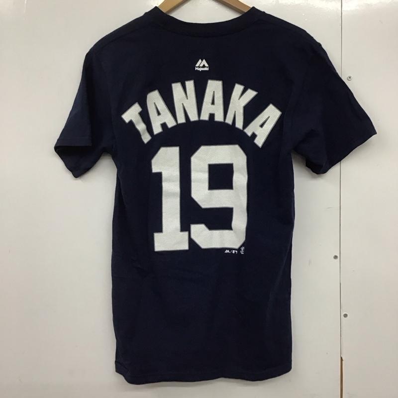 マジェスティック MAJESTIC Tシャツ 半袖 半袖カットソー プリントTシャツ クルーネックカットソー S ロゴ、文字 紺 / ネイビー /  メンズ USED 古着 中古 10143685