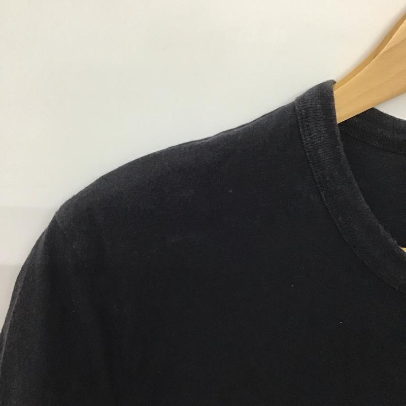 メゾンキツネ MAISON KITSUNE Tシャツ 半袖 半袖カットソー プリントTシャツ クルーネックカットソー S ロゴ、文字 黒 / ブラック /  メンズ USED 古着 中古 10143687