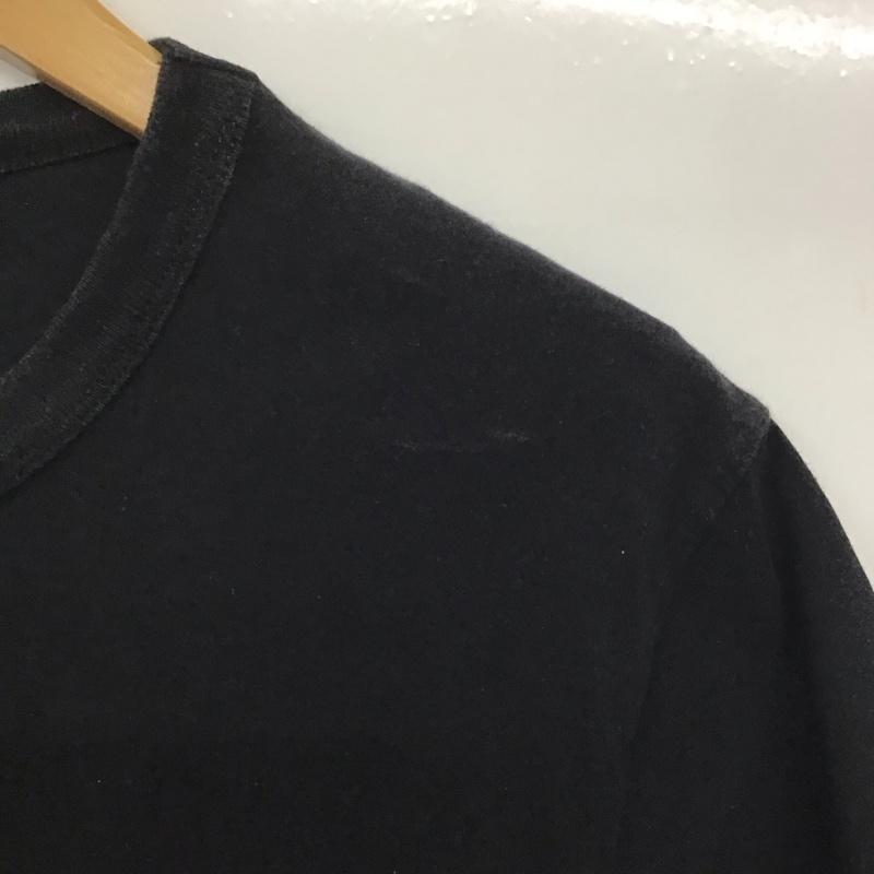 メゾンキツネ MAISON KITSUNE Tシャツ 半袖 半袖カットソー プリントTシャツ クルーネックカットソー S ロゴ、文字 黒 / ブラック /  メンズ USED 古着 中古 10143687