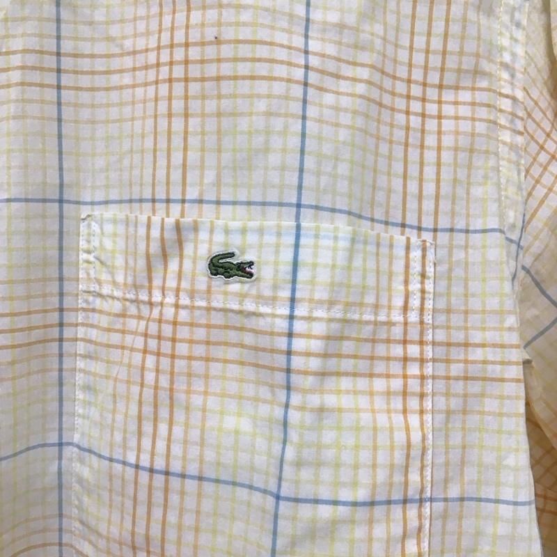 ラコステ LACOSTE シャツ、ブラウス 長袖 長袖シャツ チェックシャツ カラーシャツ ボタンダウンシャツ 40 チェック マルチカラー / マルチカラー /  メンズ USED 古着 中古 10143688