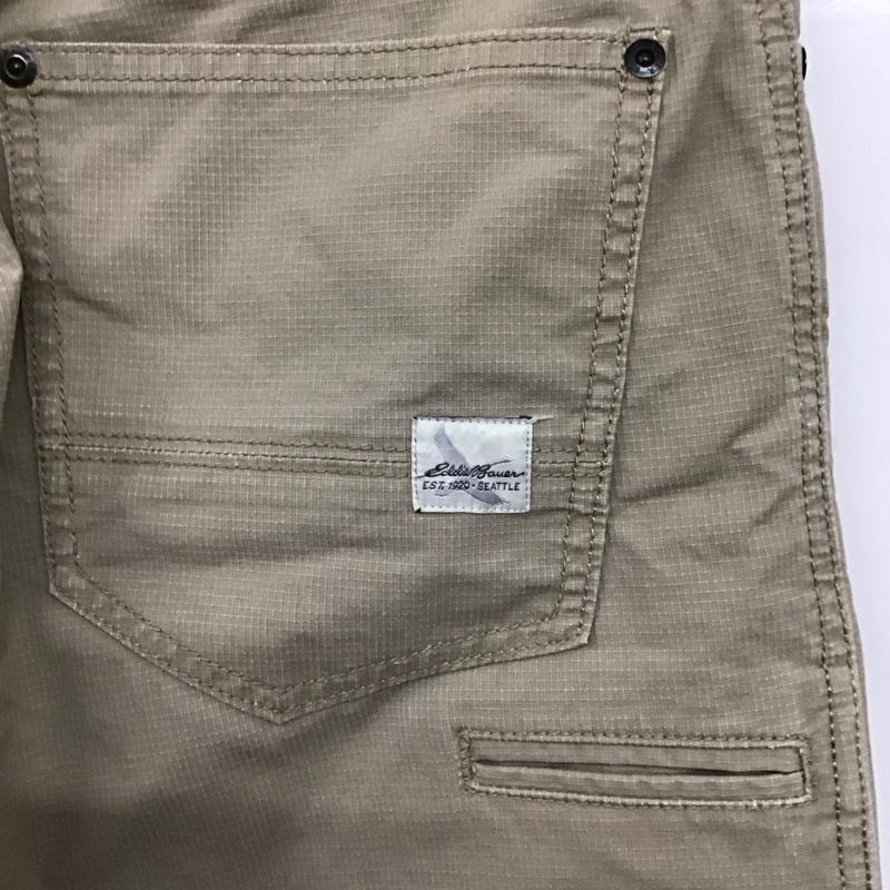 エディーバウアー Eddie Bauer ボトムス ボトムス ショートパンツ ハーフパンツ カジュアルパンツ 七分丈パンツ 31インチ ロゴ、文字 ベージュ / ベージュ /  メンズ USED 古着 中古 10143692