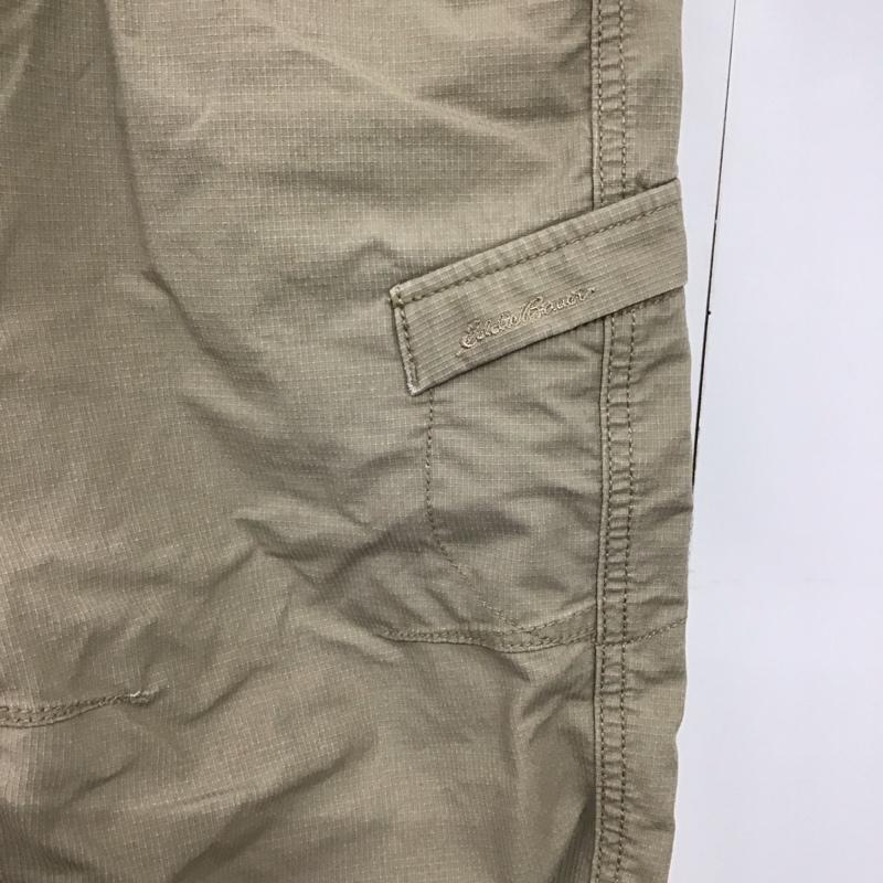 エディーバウアー Eddie Bauer ボトムス ボトムス ショートパンツ ハーフパンツ カジュアルパンツ 七分丈パンツ 31インチ ロゴ、文字 ベージュ / ベージュ /  メンズ USED 古着 中古 10143692