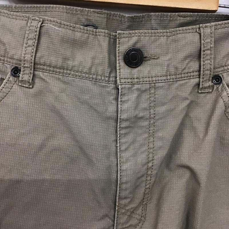 エディーバウアー Eddie Bauer ボトムス ボトムス ショートパンツ ハーフパンツ カジュアルパンツ 七分丈パンツ 31インチ ロゴ、文字 ベージュ / ベージュ /  メンズ USED 古着 中古 10143692