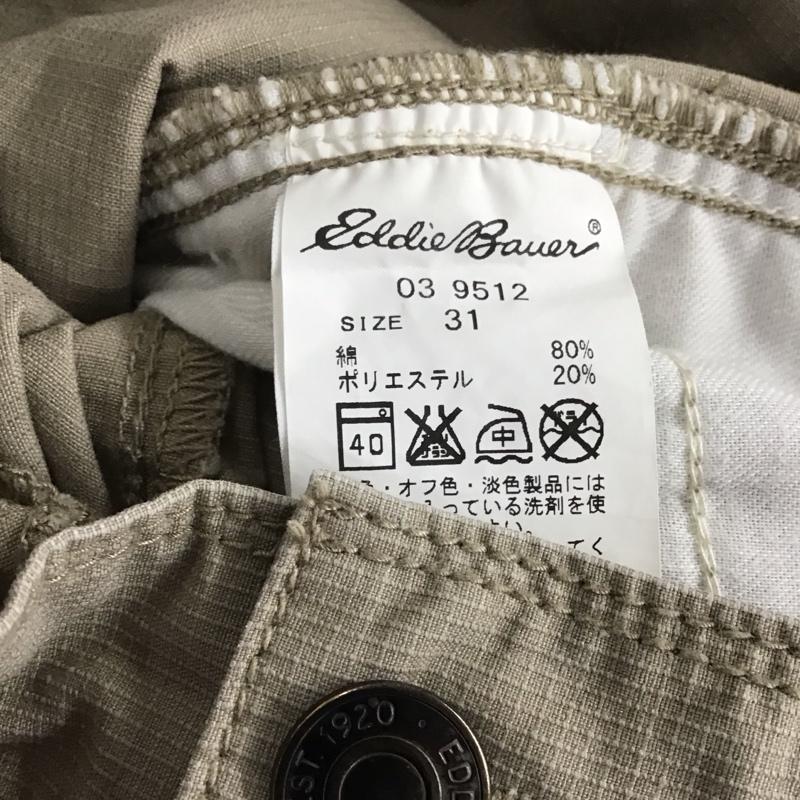 エディーバウアー Eddie Bauer ボトムス ボトムス ショートパンツ ハーフパンツ カジュアルパンツ 七分丈パンツ 31インチ ロゴ、文字 ベージュ / ベージュ /  メンズ USED 古着 中古 10143692