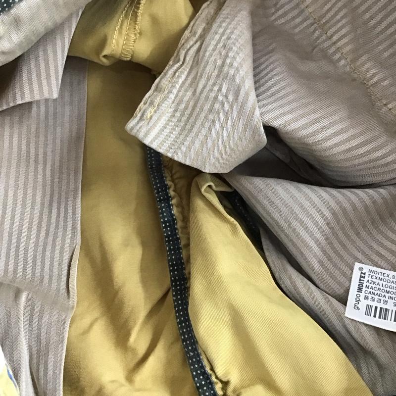 ザラメン ZARA MAN パンツ チノパン チノパン スリムパンツ カジュアルパンツ ストレッチパンツ 38インチ 無地 マスタード / マスタード /  メンズ USED 古着 中古 10143695