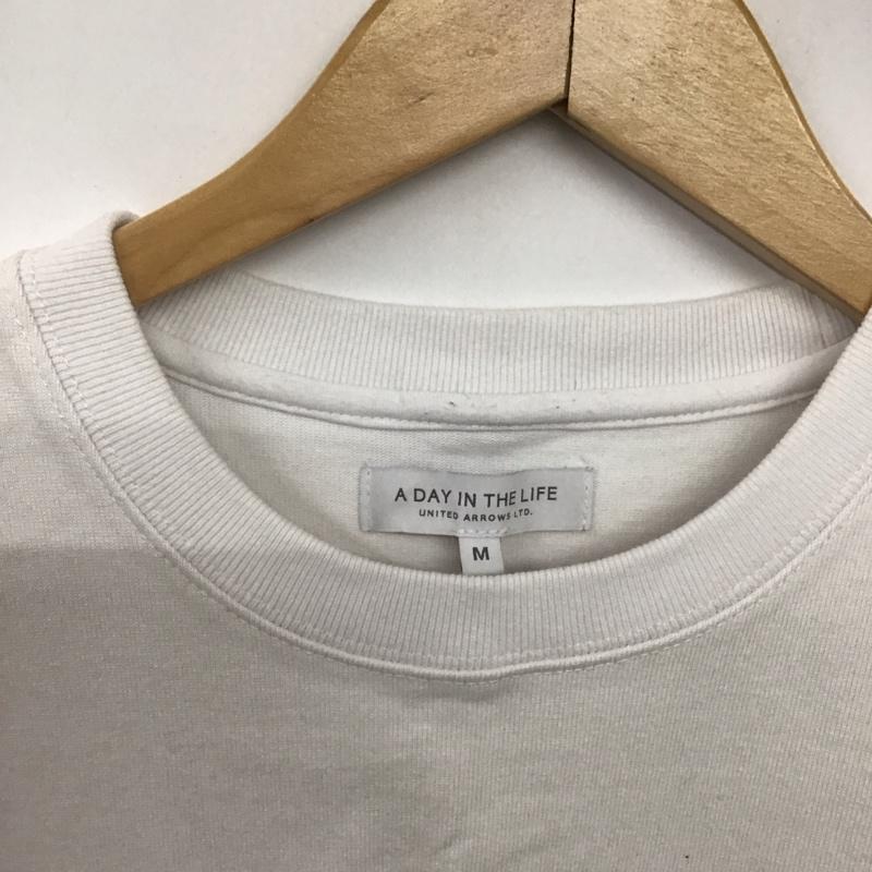 アデイインザライフ A Day in the Life Tシャツ 半袖 半袖カットソー 無地Tシャツ クルーネックカットソー M 無地 白 / ホワイト /  メンズ USED 古着 中古 10143699