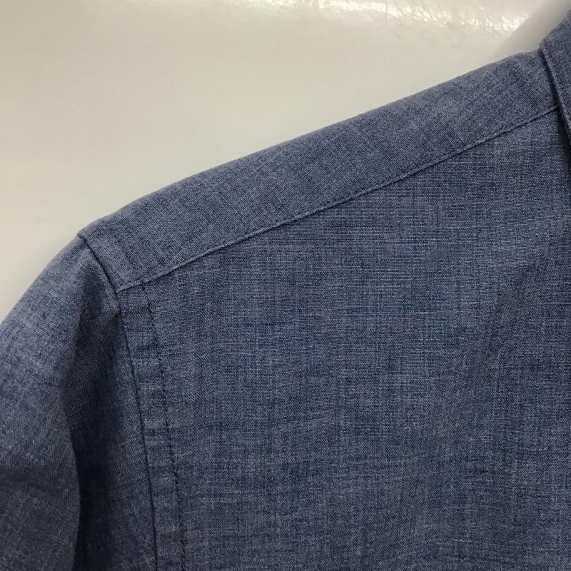 グローバルワーク GLOBAL WORK シャツ、ブラウス 半袖 半袖シャツ 無地シャツ ポケットシャツ S 無地 インディゴ / インディゴ /  メンズ USED 古着 中古 10143701