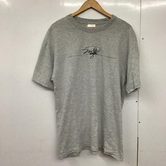 ナイキ NIKE Tシャツ 半袖 半袖Tシャツ プリントTシャツ クルーネックカットソー M ロゴ、文字 灰 / グレー /  メンズ USED 古着 中古 10143702