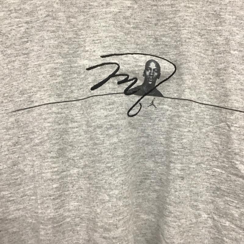 ナイキ NIKE Tシャツ 半袖 半袖Tシャツ プリントTシャツ クルーネックカットソー M ロゴ、文字 灰 / グレー /  メンズ USED 古着 中古 10143702