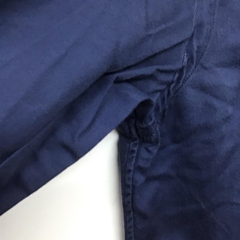 ランバンオンブルー LANVIN en Bleu シャツ、ブラウス 長袖 長袖シャツ 無地シャツ カラーシャツ 46 無地 紺 / ネイビー /  メンズ USED 古着 中古 10143705