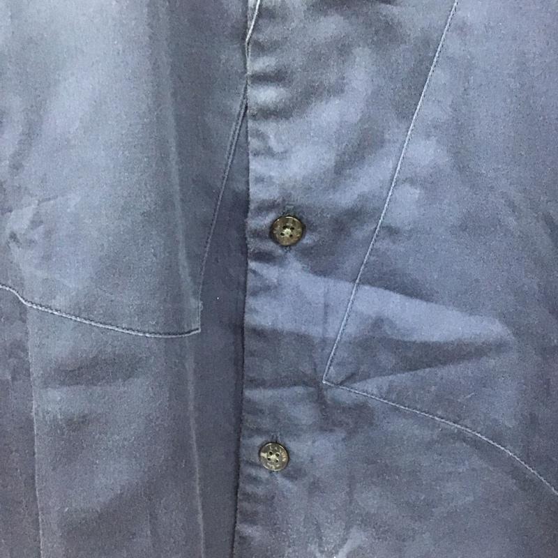 ランバンオンブルー LANVIN en Bleu シャツ、ブラウス 長袖 長袖シャツ 無地シャツ カラーシャツ 46 無地 紺 / ネイビー /  メンズ USED 古着 中古 10143705