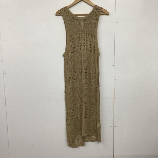 アダムエロペ ADAM ET ROPE  ワンピース ロングスカート ロングワンピース ノースリーブワンピース タイトスカート FREE 無地 ベージュ / ベージュ /  レディース USED 古着 中古 10143716