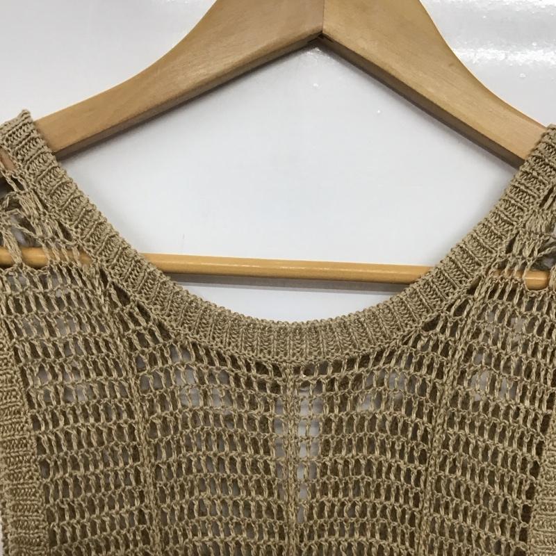 アダムエロペ ADAM ET ROPE  ワンピース ロングスカート ロングワンピース ノースリーブワンピース タイトスカート FREE 無地 ベージュ / ベージュ /  レディース USED 古着 中古 10143716