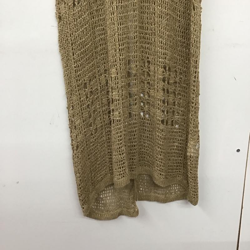 アダムエロペ ADAM ET ROPE  ワンピース ロングスカート ロングワンピース ノースリーブワンピース タイトスカート FREE 無地 ベージュ / ベージュ /  レディース USED 古着 中古 10143716