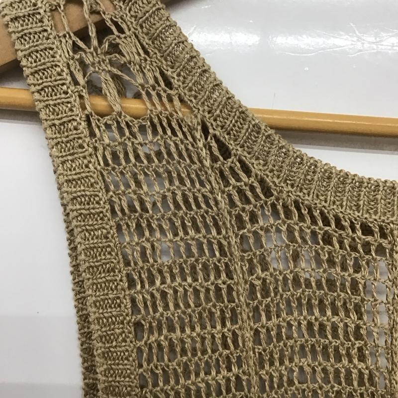 アダムエロペ ADAM ET ROPE  ワンピース ロングスカート ロングワンピース ノースリーブワンピース タイトスカート FREE 無地 ベージュ / ベージュ /  レディース USED 古着 中古 10143716