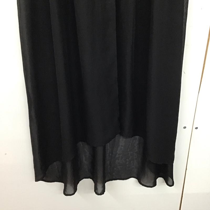 マウジー MOUSSY ワンピース ロングスカート 0109aa30-6330 17ssバルーンスリーブシフォンドレス ロングワンピース フレアスカート FREE 無地 黒 / ブラック /  レディース USED 古着 中古 10143725