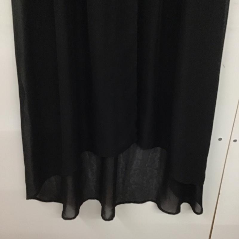 マウジー MOUSSY ワンピース ロングスカート 0109aa30-6330 17ssバルーンスリーブシフォンドレス ロングワンピース フレアスカート FREE 無地 黒 / ブラック /  レディース USED 古着 中古 10143725