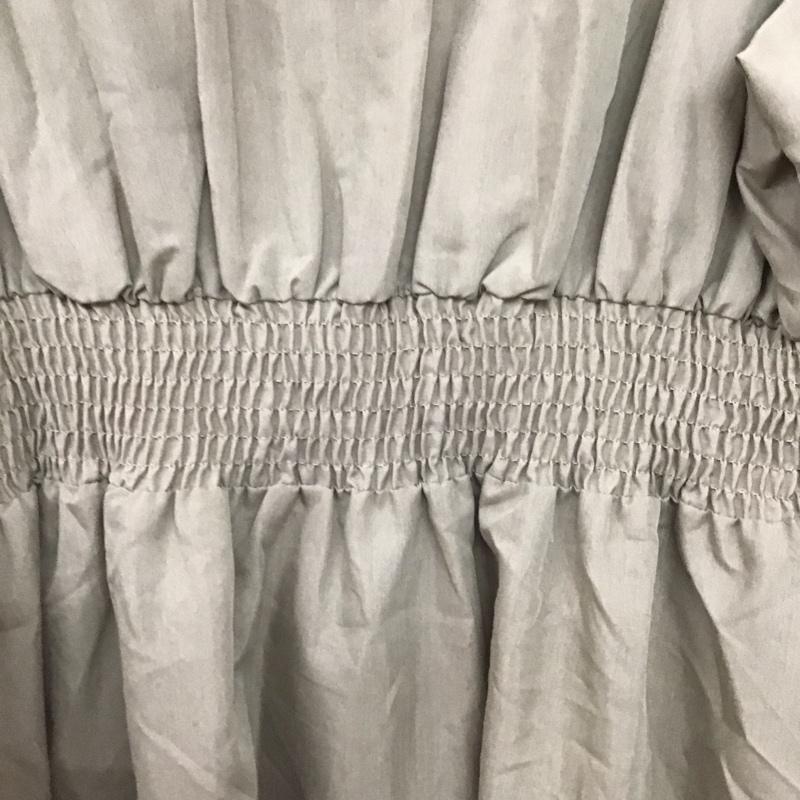 フィフス fifth ワンピース ロングスカート 半袖ロングワンピース フレアスカート ウエスト切り替え S 無地 ベージュ / ベージュ /  レディース USED 古着 中古 10143738