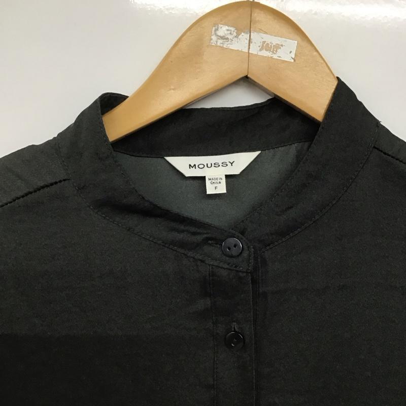 マウジー MOUSSY ワンピース ロングスカート 010ds330-0590 シャツワンピース ロングワンピース FREE 無地 黒 / ブラック /  レディース USED 古着 中古 10143748