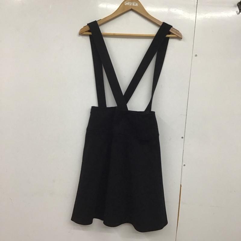 マリークヮント MARY QUANT スカート ミニスカート ミニスカート サイドジップ オールインワン M 無地 黒 / ブラック /  レディース USED 古着 中古 10143764