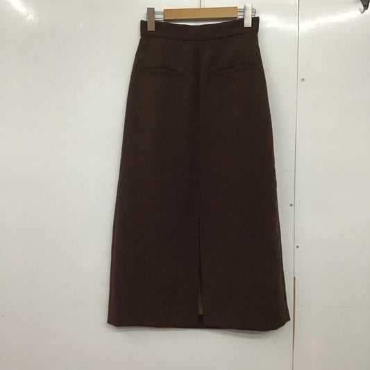 スライ SLY スカート ロングスカート 030cah31-4390 FRONTSLITSK ロングスカート 1 無地 茶 / ブラウン /  レディース USED 古着 中古 10143788