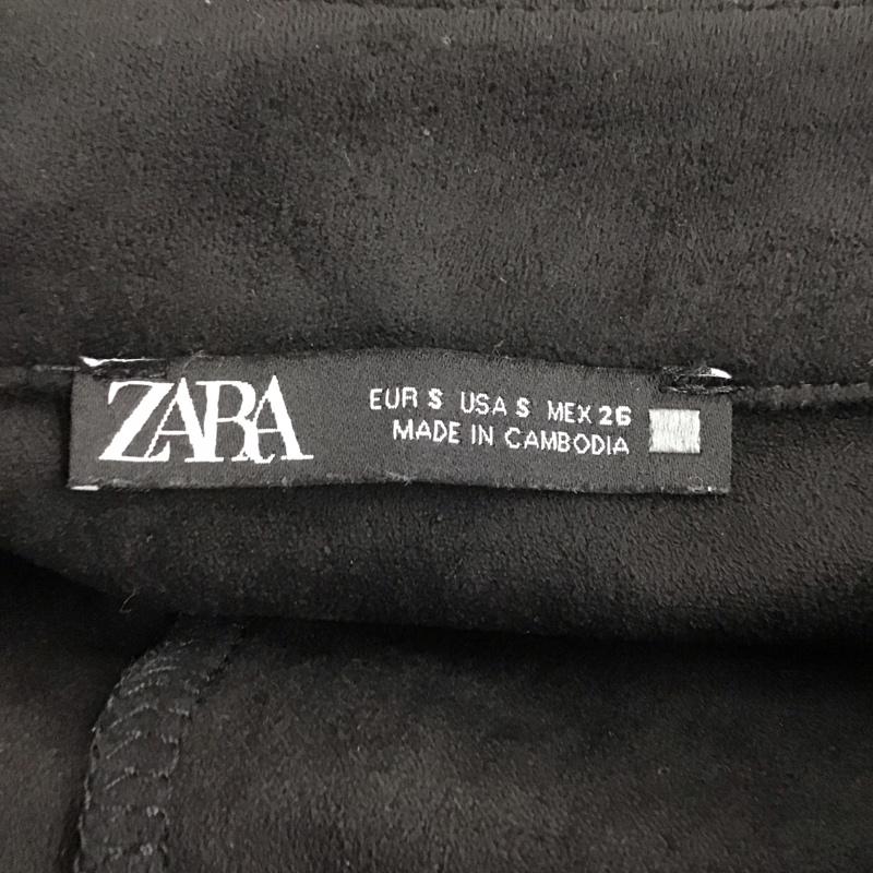 ザラ ZARA スカート ひざ丈スカート フレアスカート カジュアルスカート S 無地 黒 / ブラック /  レディース USED 古着 中古 10143789