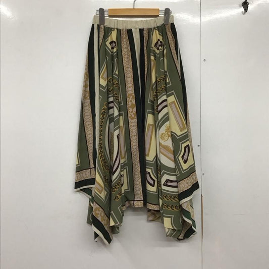 ジーナシス JEANASIS スカート ロングスカート js050274mt ロングスカート フレアスカート FREE プリント マルチカラー / マルチカラー /  レディース USED 古着 中古 10143810