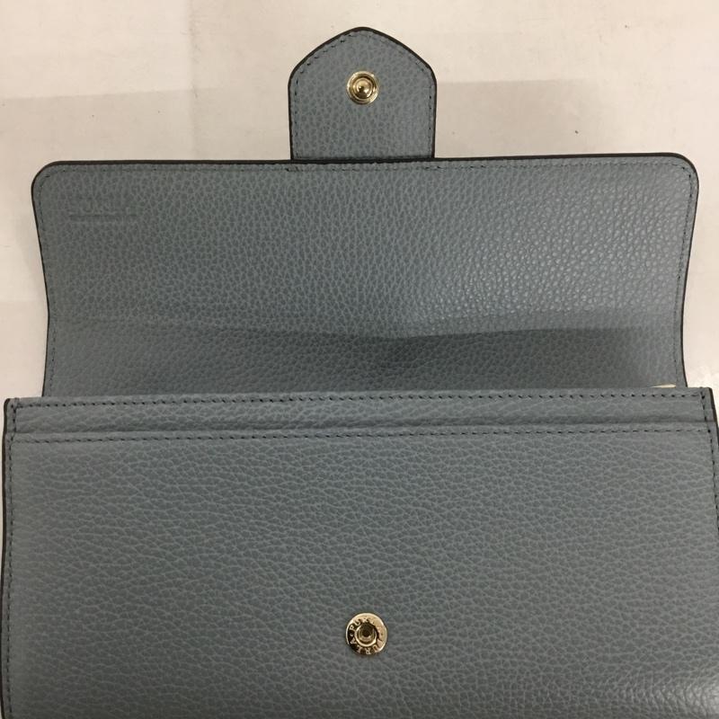 フルラ FURLA 財布 長財布 箱有 ロゴ、文字 水色 / ライトブルー /  レディース USED 古着 中古 10143825