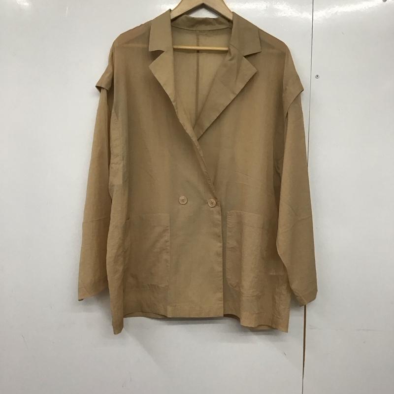 ダブルクローゼット w closet シャツ、ブラウス 長袖 長袖シャツ 無地シャツ カラーシャツ 無地 ベージュ / ベージュ /  レディース USED 古着 中古 10143834