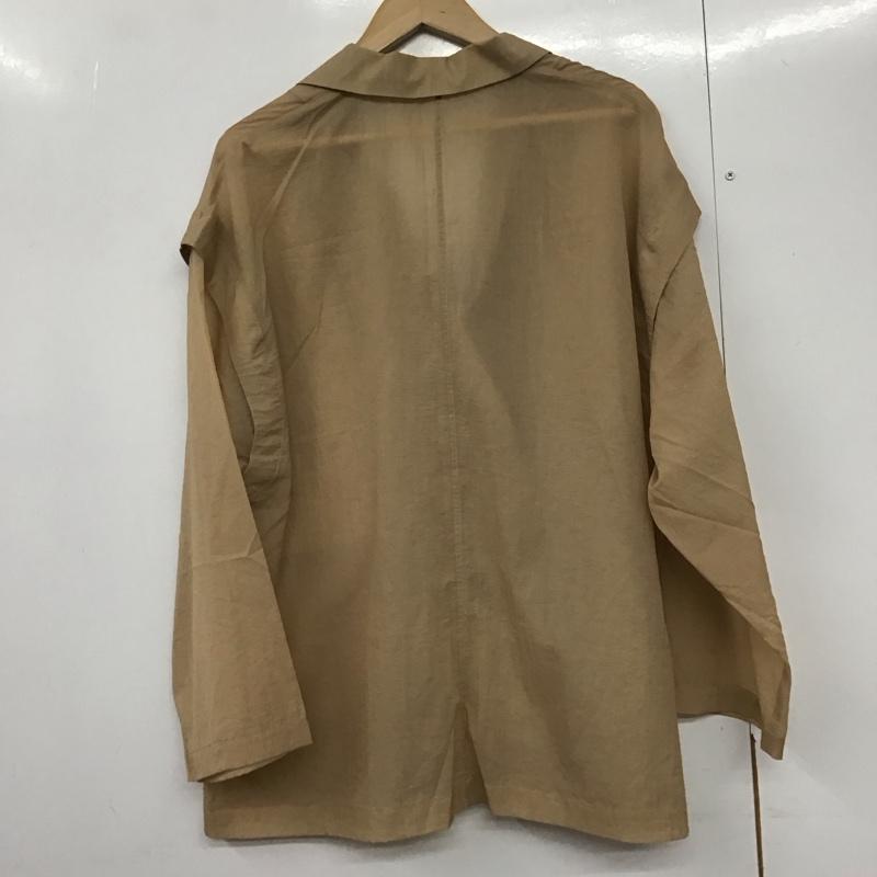 ダブルクローゼット w closet シャツ、ブラウス 長袖 長袖シャツ 無地シャツ カラーシャツ 無地 ベージュ / ベージュ /  レディース USED 古着 中古 10143834