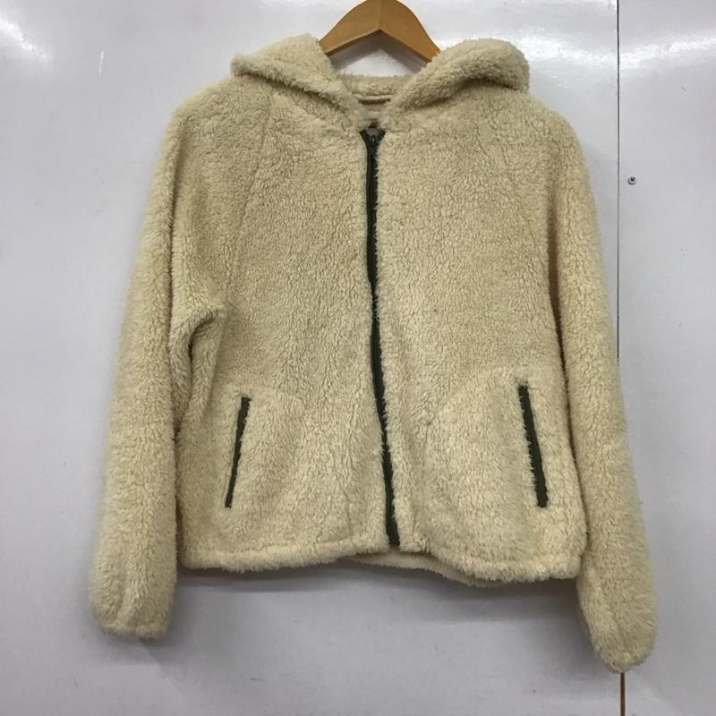 エヘカソポ ehka sopo ジャケット、上着 ジャケット、ブレザー 1302732 フリースジャケット パーカー FREE 無地 アイボリー / アイボリー /  レディース USED 古着 中古 10143835