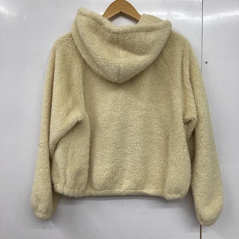 エヘカソポ ehka sopo ジャケット、上着 ジャケット、ブレザー 1302732 フリースジャケット パーカー FREE 無地 アイボリー / アイボリー /  レディース USED 古着 中古 10143835