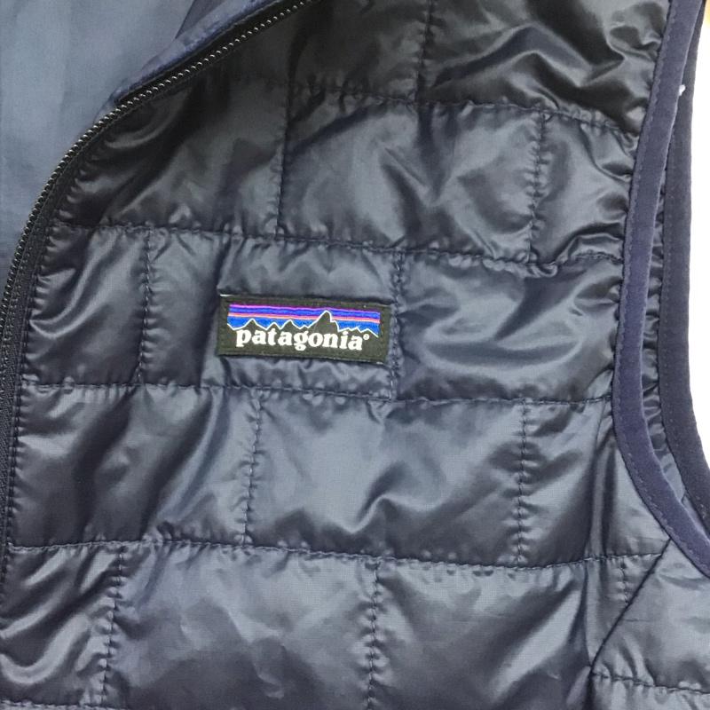 パタゴニア patagonia ベスト ベスト 84242sp20 中綿ベスト ジップアップベスト XS 無地 紺 / ネイビー /  メンズ USED 古着 中古 10143851
