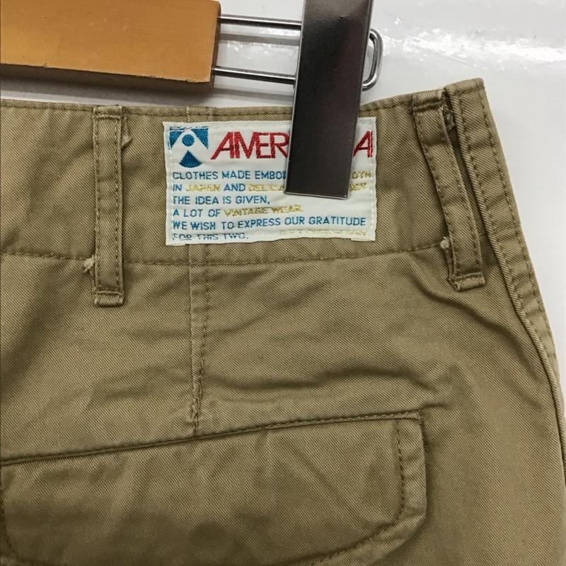 アメリカーナ AMERICANA パンツ チノパン チノパン スリムパンツ カジュアルパンツ 28インチ 無地 ベージュ / ベージュ /  レディース USED 古着 中古 10143866