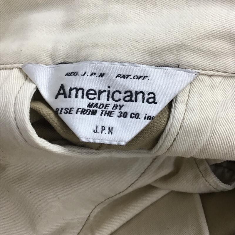 アメリカーナ AMERICANA パンツ チノパン チノパン スリムパンツ カジュアルパンツ 28インチ 無地 ベージュ / ベージュ /  レディース USED 古着 中古 10143866